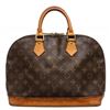 Image 1 : Louis Vuitton Monogram Canvas Leather Alma MM Handbag