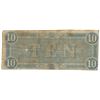 Image 2 : 1864 $10 The Confederate States of America Note T-68 CC