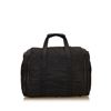 Image 3 : Prada Black Nylon Leather Zipper Strap Travel Duffel Bag