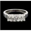 Image 2 : 0.75 ctw Diamond Ring - Platinum