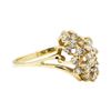 Image 1 : 0.50 ctw Diamond Waterfall Ring - 14KT Yellow Gold