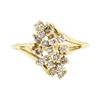 Image 2 : 0.50 ctw Diamond Waterfall Ring - 14KT Yellow Gold