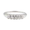 Image 2 : 0.10 ctw Diamond Ring - 14KT White Gold