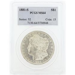 1881 MS64 NGC Morgan Silver Dollar