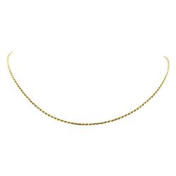 Diamond Cut Rope Chain - 14KT Yellow Gold