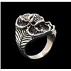 Image 4 : Classic Sterling Silver Skull Ring