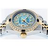 Image 2 : Rolex Ladies Two Tone Blue MOP String Sapphire Diamond VVS Datejust Wristwatch