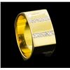 Image 4 : 0.10 ctw Diamond Square Band - 14KT Yellow Gold