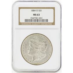 1884-O MS63 NGC Morgan Silver Dollar