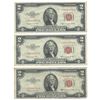 Image 1 : (3) 1953 $2 Legal Tender Star Notes