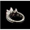 Image 3 : 3.08 ctw Ruby and Diamond Ring - 18KT White Gold