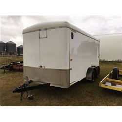 Enclosed 2010 H And H Trailer, Tandem Axel, 14'