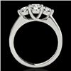 Image 2 : 2 CTW H-SI/I Certified Diamond 3 Stone Solitaire Ring 10K White Gold - REF-281K8R - 35385