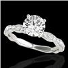 Image 1 : 1.4 CTW H-SI/I Certified Diamond Solitaire Ring 10K White Gold - REF-156R4K - 34871