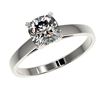 Image 2 : 1 CTW Certified VS/SI Quality Cushion Cut Diamond Solitaire Ring 10K White Gold - REF-270M3F - 32997