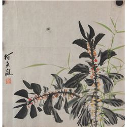 He Xiangning 1878-1972 Chinese Watercolour Paper