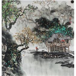 Huang Yunhong b.1974 Chinese Watercolour on Paper