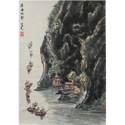 Li Keran 1907-1989 Chinese Watercolour Scroll