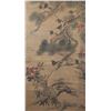 Image 1 : Chinese Watercolour Silk Scroll Signed by Artist