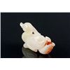 Image 3 : Chinese White and Russet Hardstone Carved Duck