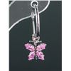 Image 1 : Pink Cubic Zirconia Butterfly Earrings RV$600