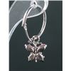 Image 2 : Pink Cubic Zirconia Butterfly Earrings RV$600