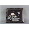 Image 1 : Chinese Wood Lacquer Panel with Stone Decoration