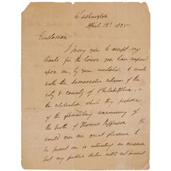 Andrew Jackson Signed Letter