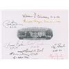 Image 1 : White House Engraving Signed by Eight Presidents