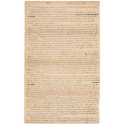 John Jay Handwritten Draft Letter