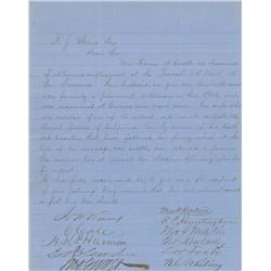 Mark Hopkins Signed Letter