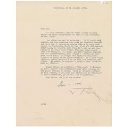 Leon Trotsky Typed Letter Signed