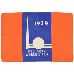 Howard Hughes Signed Menu, Pair of Flown Flags, and Flown Cover