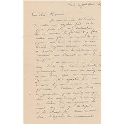 Paul Gauguin Autograph Letter Signed