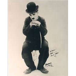 Charlie Chaplin Oversized Signed Photograph