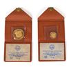 Image 1 : Apollo 11 Pair of Man-in-Space Gold Medals