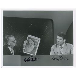 Wally Schirra and Walter Cronkite Apollo 11 Signed Photograph