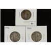 Image 1 : 1925,26 & 29 STANDING LIBERTY QUARTERS