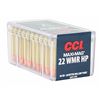 Image 1 : CCI Maxi Mag 22WMR JHP 40GR - 500 Rounds