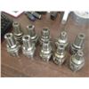 Image 1 : HSK63A Misc Sized Hydraulic End Mill Holders, 10 Total