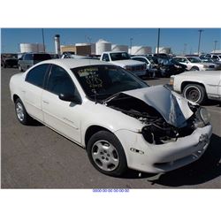 2001 - DODGE NEON // SALVAGE TITLE