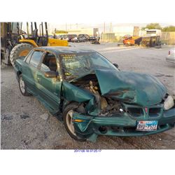 1998 - PONTIAC GRAND AM // SALVAGE TITLE