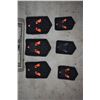 Image 1 : TRANSFORMERS THE LAST KNIGHT TRANSFORMER REACTION FORCE UNIFORM BADGES ORANGE LOT OF 6