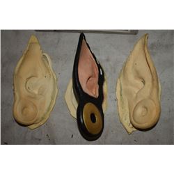 TRUE BLOOD LAFEYETTE DEMON EARS LOT OF 3 A PAIR - PAINT TEST