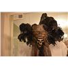 Image 2 : SKELETON NATIVE KING MASK WITH FABRIC OOAK