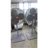 Image 1 : Large Standing Metal Shop Fans 2pc