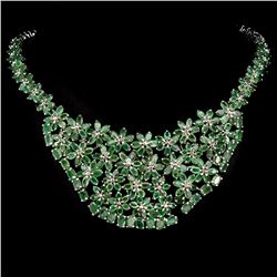 Natural  Green Emerald 514.91 Carats Necklace
