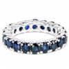 Image 1 : GENUINE  BLUE SAPPHIRE ETERNITY BAND
