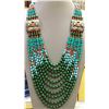 Image 1 : Tibet Hand Made Natural Turquoise & Coral Necklace