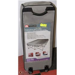 FOLDING QUEEN BED IN BAG FRAME